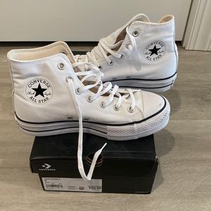 converse white high tops